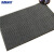 海斯迪克 HK-59 复合地毯 双条纹PVC地垫 防尘防水进门垫 除尘防滑地垫 烟灰色 60*90cm