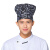 金诗洛 KSL227 工作帽 酒店服务员厨师帽子厨房用品蛋糕店男女厨师百褶蘑菇帽 大红