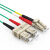 胜为FOCK-2100 电信级万兆铠装光纤跳线 LC-SC多模双芯10米 OM3室内抗拉尾纤缆 