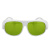防激光护目镜1064nm镭射切割焊接刻字打标雕刻劳保防护眼镜 绿色镜片白色镜套框