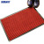 海斯迪克 HK-59 复合地毯 双条纹PVC地垫 防尘防水进门垫 除尘防滑地垫 暗红色 80*120cm
