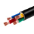 敏达 电线电缆 RVV4×0.75平方国标4芯电线3芯多股铜丝软护套线电源线 100米 黑色