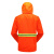 者也 反光分体雨衣套装 橘色加厚环卫路政雨披可定制logo L码008