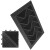 金诗洛 KSL1015 三合一地垫 隔拼接塑料防滑脚垫 镂空防滑门垫酒店室外防尘地毯 灰色单刷 方块15*15cm 
