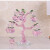 时尚家居粉色水晶苹果树 酒柜客厅装饰品小摆件新婚礼现代简约创 12挂盆景单白弯杆4CM粉果