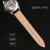 意大利牛皮表带 男 真皮手表表带 适用于天梭浪琴欧米茄万国西铁城华为GT2表带 棕色同色线（玫金） 20mm