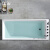 果敢 家用网红保温个性简约浴缸民宿客栈按摩浴缸215 白色单缸+下水 1.7米