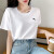 安踏（ANTA）短袖t恤女健身夏季新款新款薄款透气宽松速干衣男女同款 -5纯净白 3XL/190