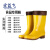 宏益飞 雨鞋 高筒食品雨靴 食品厂专用防滑防水鞋 白色黄色卫生工作胶鞋水靴 中筒白 43 