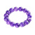 紫龙晶单圈手串 异象查罗石原石紫色水晶手链 饰品时尚礼物 紫龙晶单圈手12MM