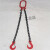 适用于定制起重吊链吊索具叉车行车挂钩锰钢链条勾四腿成套索 2吨*0.5米(单腿)