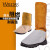 定制适用于 牛皮电焊护脚套焊工焊接护脚套盖电焊劳保防护用品 劳 44-210615CM
