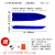 谋福（CNMF）牛筋塑料船加厚渔船 PE双层塑料冲锋舟捕鱼船【5米加厚船（500*124*43cm）】