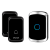 CACAZI卡佳斯A50智能无线门铃远距离遥控电子防水门铃无线家用一拖二拖一老人呼叫器接收器不用电池 【白色一拖一】即1按钮+1主机
