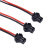 SM2.54mm2P黑色插头空中对插接头端子线插针连接线对接公母头线束 公头线15CM100条