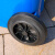 分类垃圾桶大号户外环卫商用带盖带轮垃圾箱室外 100L蓝色玻金塑纸
