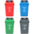 威陆  塑料垃圾桶摇盖40L有盖分类垃圾桶【新国标 灰色（其他）40L】