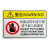 机械设备安全标识牌警告标志有电危险提示牌禁止操作触摸警示牌贴 2号请定期检查加润滑油 5.5x8.5cm