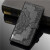 洛迪凡 翻盖浮雕保护套曼陀罗压花手机壳仿皮纯色卡包式支架皮套 适用于三星 （翻盖曼陀罗-黑色） A21S/A217F/DS