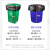 趣行 PE垃圾袋 环卫加厚大号黑色平口垃圾袋70*80cm-200只 垃圾处理袋适用40L垃圾桶