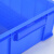 张氏艺佳 加厚塑料可配盖子周转箱物料配件箱塑料养鱼箱 蓝色K3#520*350*210
