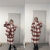 知特40岁女人有气质的冬季套装女2023冬装新款大码装胖复古风高品质显 红色裙子（长款） 3XL（120穿到150斤）
