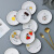 vieruodis骨碟陶瓷4个卡通6英寸盘陶瓷家用小餐盘点心盘餐桌吐骨碟垃圾盘水 6个装(动物) 图案混搭 6英寸