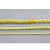 凯夫拉绳高温防火阻燃帆船绳耐磨编织纤维圆绳芳纶安全绳 黄色1mm/100米