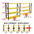 NANBANQIU南半球 轻型仓储货架服装多层收纳货架 长150宽40高200四层副架 黄黑 承重150kg/层 