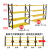 NANBANQIU南半球 轻型仓储货架服装多层收纳货架 长200宽50高200四层副架 黄黑 承重100kg/层 