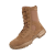 显豹2021新式棕色男反绒皮拉链沙漠靴超轻战术靴户外登山鞋 棕色新式作战靴 40
