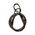 万尊 插编钢丝绳32.5mm10m双扣纯手工编织起重吊装吊索具