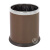 南 GPX-45 南方多层圆形垃圾桶 钢圈咖啡色 商用酒店宾馆客房垃圾桶 房间桶 果皮桶 内桶容量9.8升