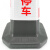 海斯迪克 HKLZ-1 66.5×31×31cm侧环款红白无字 塑料方锥 隔离墩路障雪糕筒 警示交通设施路锥方锥大号带耳朵