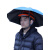 OLOEY套在安全帽上的伞防晒遮阳帽工地防晒雨帽子透气施工遮阳板 安全帽+帽伞70cm迷彩色 防雨防晒