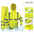 志臻 荧光黄反光雨衣分体雨衣套装 L165（赠肩灯和指挥手套）