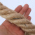 中部工品 麻绳  拔河绳训练绳 黄麻绳可加钢丝绳 黄色40mm  单位：卷