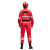 久臻 YSF17 救援服应急长袖防静电套装消防户外地震水上 救援工作套装 上衣加裤子 红色 XL 