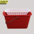 京洲实邦 酒店保洁拖布沥水打扫卫生清洁水桶 红色带格子JZSB-2827