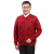 昭麓本命年老人外套男中老年毛衣爸爸装红色喜庆大码开衫加厚属龙过年 中国红女款加兜 S_（85-100斤）