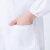 百舸白大褂长袖短袖女修身药房实验实习学生护士冬装夏装隔离衣（女长袖xxxl）