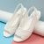 琳可人夏天塑料凉鞋女可以下水下雨天穿白色鱼嘴2024夏季平底透气 白色 40 建议39码脚穿
