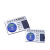 强磁带胶设备牌 可定制混批 亚克力旋转状态指示牌运行停机设备 蓝盖 4区4停机