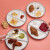 米囹 分格减脂餐盘 陶瓷减肥定量盘子 家用隔早餐餐具 儿童三格