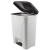 蓓尔蓝（LAUTEE）YY-D065 垃圾桶带盖卫生间厨房办公室脚踏踩垃圾筒果皮桶 横款 45L 