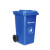 急先锋户外垃圾桶 两轮移动塑料垃圾桶100L 蓝色 HDPE材质 蓝色 120L(两轮款)