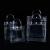 贝傅特 透明手提袋 pvc塑料包装袋礼品袋 纽扣手拎袋长15*宽7*高33cm竖款