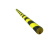 锦安行JCH-FZT003 PU发泡防撞条 海绵贴软包边条 黑黄警示防护边角 黄黑色 100×4×2×0.8cm