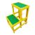 绝缘高低凳 玻璃钢绝缘凳电工凳高低凳三层高压电力梯凳子可移动式单双层平台JYH 黄色款ABS 高120*90*50待议