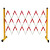 伏兴 玻璃钢伸缩围栏 移动安全护栏电力检修绝缘隔离围栏 黄黑管式 国标反光1.2*2.5